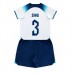 Günstige England Luke Shaw #3 Babykleidung Heim Fussballtrikot Kinder WM 2022 Kurzarm (+ kurze hosen)